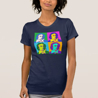 Camiseta del arte pop de Keats (marina de guerra)