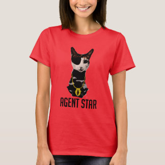 Camiseta del arte pop de la estrella del agente