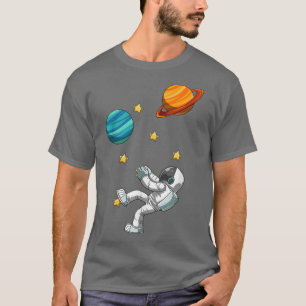 Camiseta del astronauta de Bouldering y Rock Climb