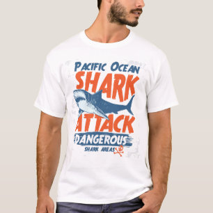 Camiseta del ataque del tiburón del Océano
