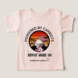 Camiseta del atardecer retro de conejo lindo abraz
