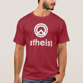 Camiseta del ateo del logotipo