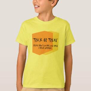 Camiseta del autismo del truco o de la invitación