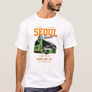 Camiseta del autobús de la ciudad de Seúl