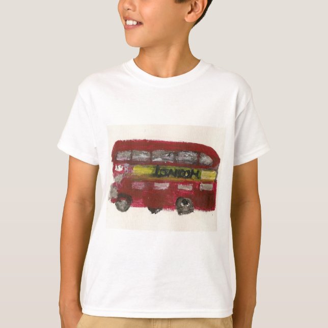 Camiseta del autobús de Londres para los niños (Anverso)