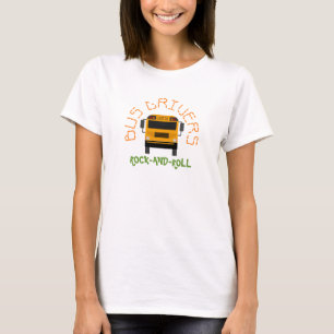 Camiseta del autobús del rock-and-roll de los