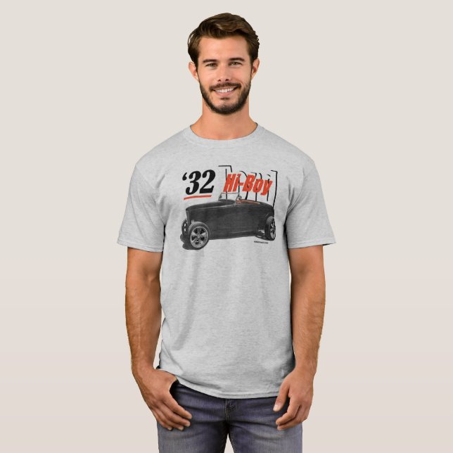 Camiseta del automóvil descubierto de 1932 HI-BOY (Anverso completo)