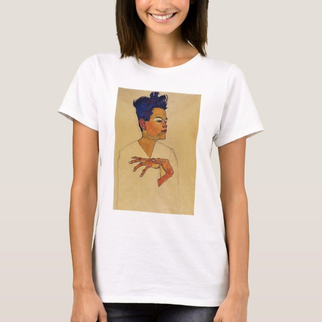 Camiseta del autorretrato de Egon Schiele (Anverso)
