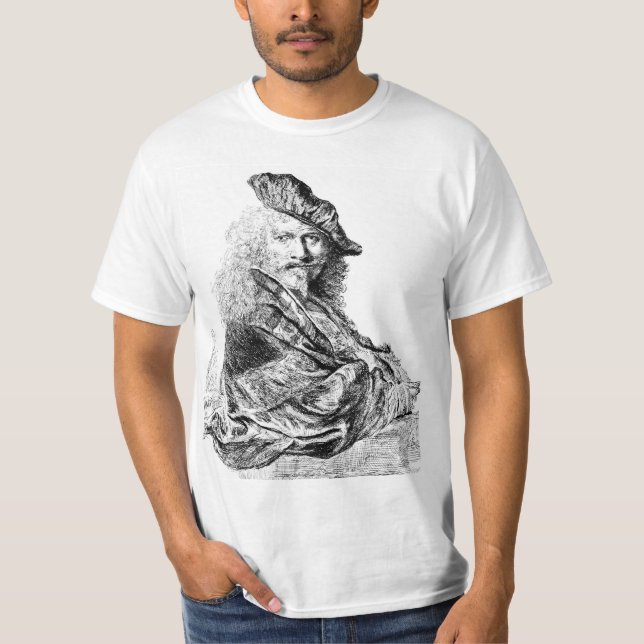 Camiseta del autorretrato de Rembrandt (Anverso)