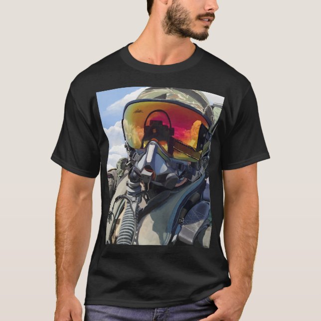 Camiseta del Aviador Jet de Fighter (Anverso)