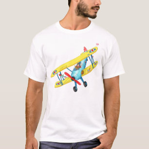 Camiseta del avión de los niños