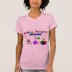 Camiseta del ayudante de la terapia física