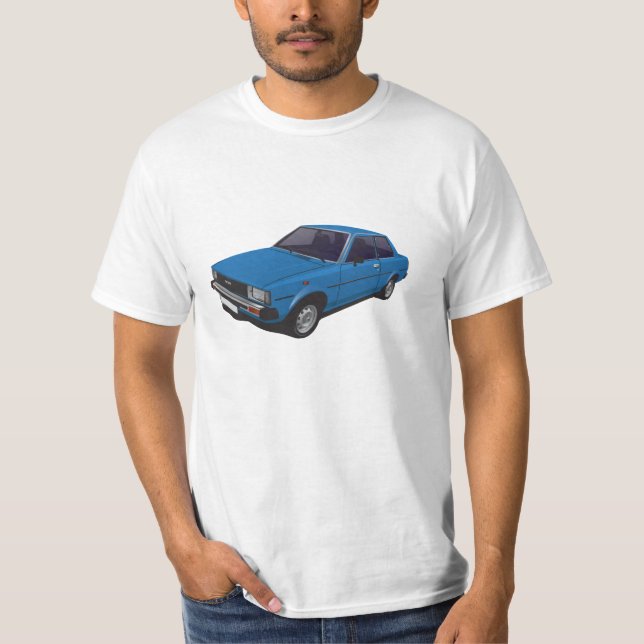 Camiseta del azul de la puerta de Toyota Corolla (Anverso)