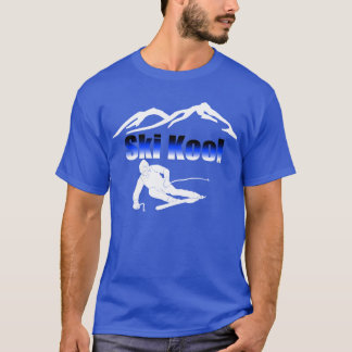 Camiseta del azul real de Kool del esquí