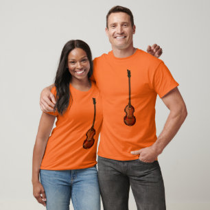 Camiseta del bajo del violín