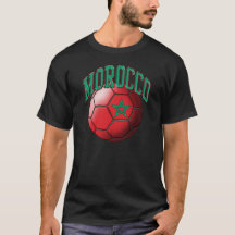 Camiseta del balón de fútbol de Marruecos
