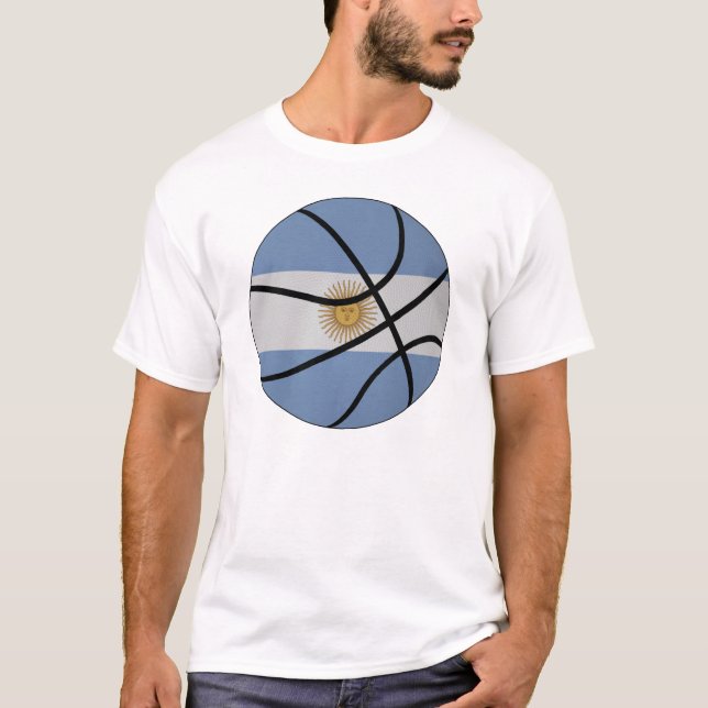 Camiseta del baloncesto de la Argentina (Anverso)