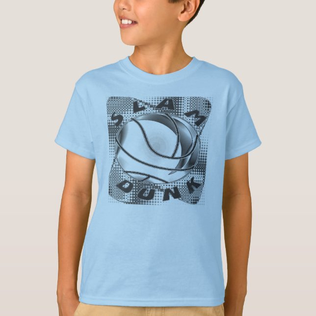 CAMISETA DEL BALONCESTO DE LA CLAVADA DEL NIÑO (Anverso)