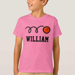 Camiseta del baloncesto para el nombre de los