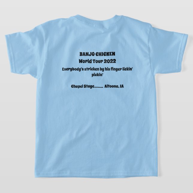 Camiseta del Banjo Chicken World Tour Concert  (Distribución Reverso )
