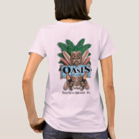 Camiseta del bar y grill de Tiki del oasis