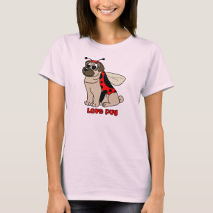 Camiseta del barro amasado del amor del dibujo
