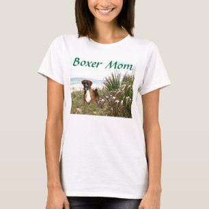Camiseta del Beachgrass de la mamá del boxeador