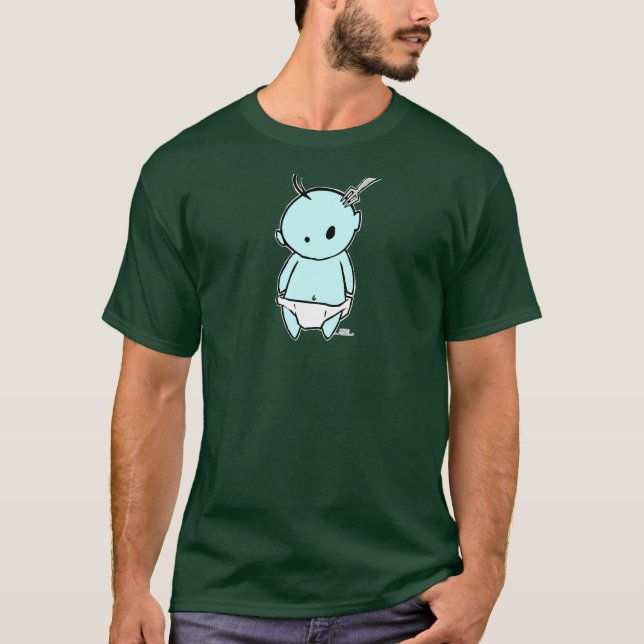Camiseta del bebé azul (Anverso)