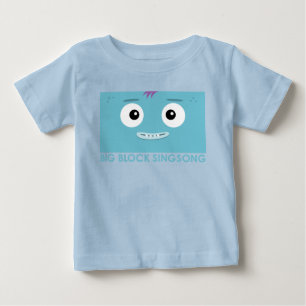 Camiseta del bebé azul de la banda de la diversi
