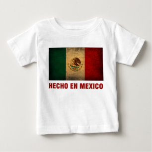 Camiseta del bebé - bandera del en México de Hec