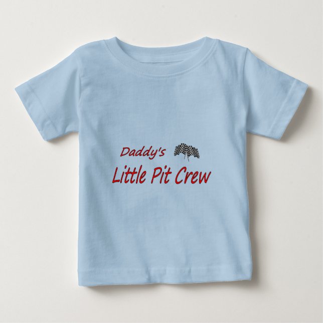 Camiseta del bebé con "La pequeña tripulación de p (Anverso)