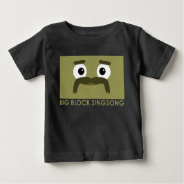 Camiseta del bebé de BBSS Moustachios #3