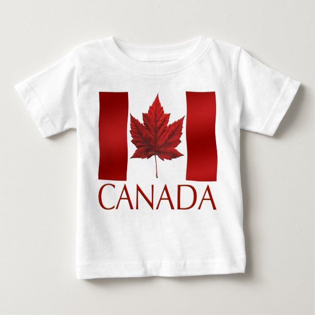 Camiseta del bebé de Canadá de la camiseta del (Anverso)