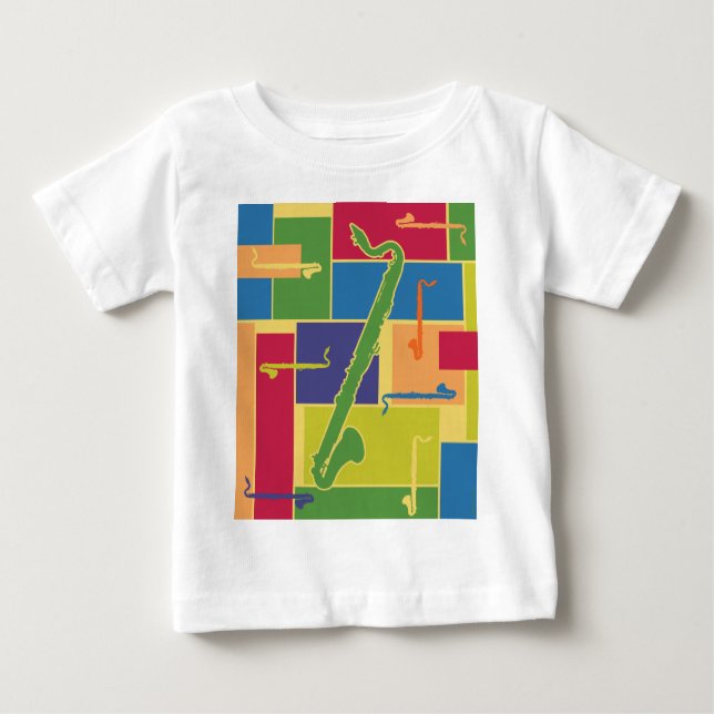 Camiseta del bebé de Colorblocks (Anverso)