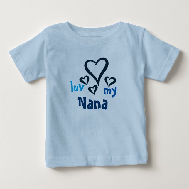Camiseta del bebé de Desi - Luv mi Nana 1 (Anverso)