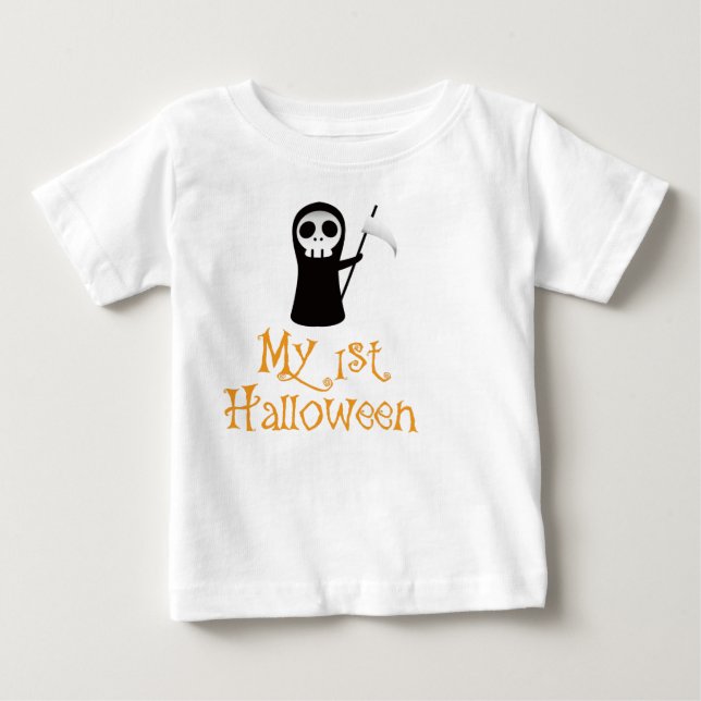 Camiseta del bebé de Halloween de la diversión - (Anverso)
