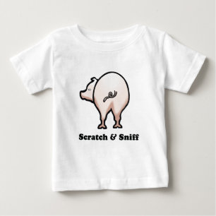 Camiseta del bebé de la aspiración del rasguño