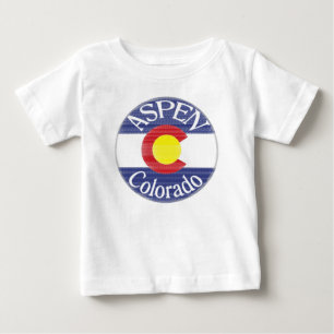 Camiseta del bebé de la bandera del círculo de