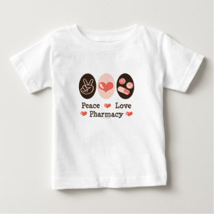 Camiseta del bebé de la farmacia del amor de la