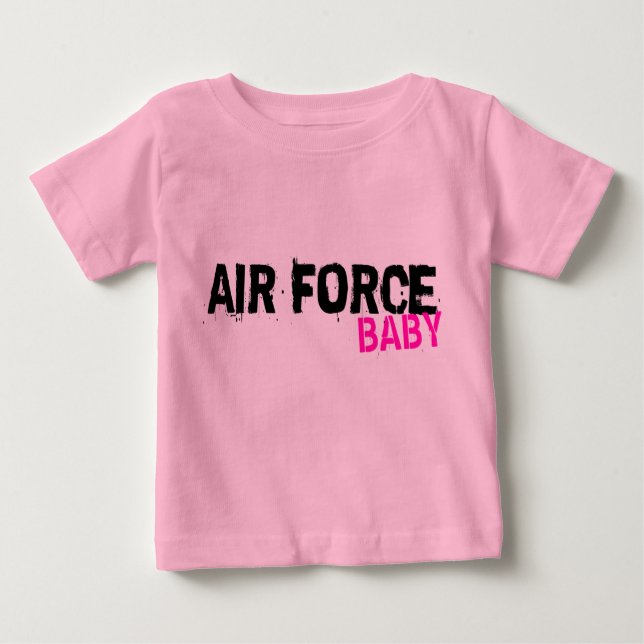 Camiseta del bebé de la fuerza aérea (Anverso)