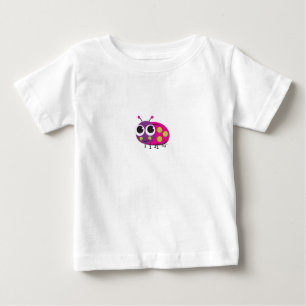 Camiseta del bebé de la mariquita