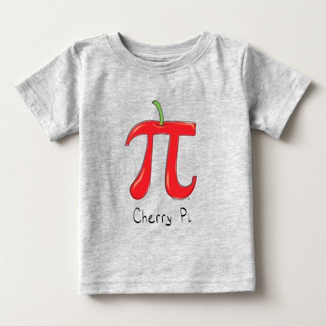 Camiseta del bebé de la matemáticas pi de la (Anverso)