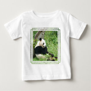 Camiseta del bebé de la panda