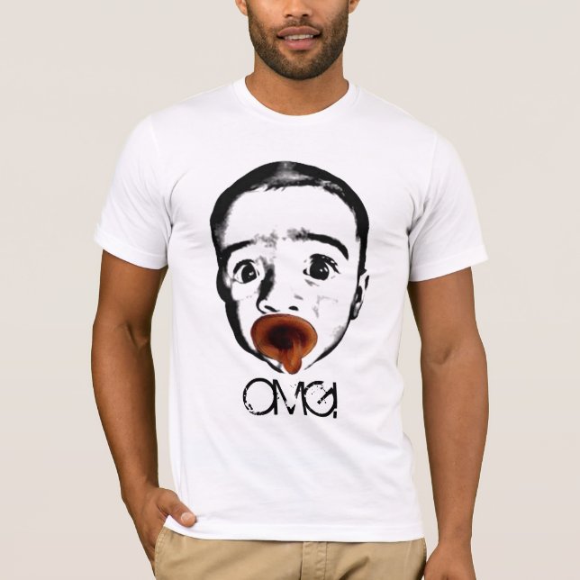Camiseta del bebé de OMG (Anverso)