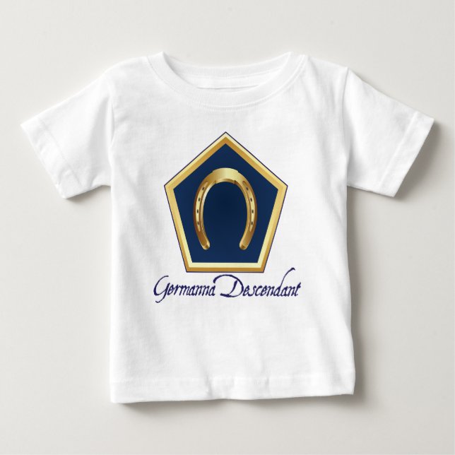 Camiseta del bebé del descendiente de Germanna (Anverso)