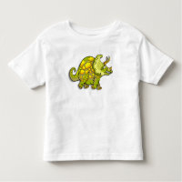 Camiseta del bebé del dinosaurio del dibujo