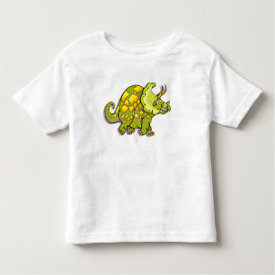 Camiseta del bebé del dinosaurio del dibujo
