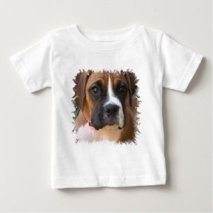Camiseta del bebé del diseño del perro del