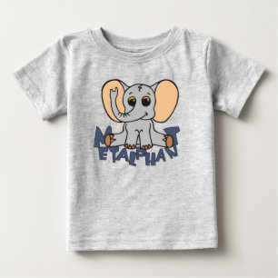 Camiseta del bebé del elefante de Metalphant