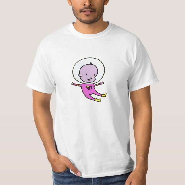CAMISETA DEL BEBÉ DEL ESPACIO (Anverso)